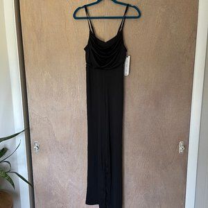 Almost Famous Black Sleeveless Straight Leg Jumpsuit Size Medium New NWT